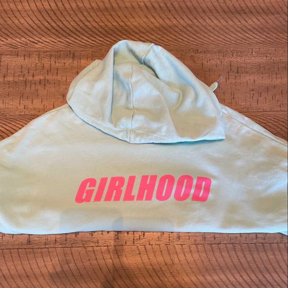 “Girlhood” Long Sleeve Cropped Hoodie